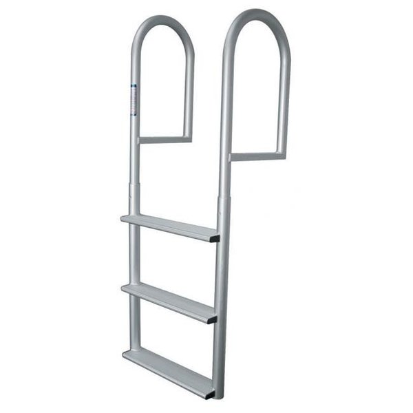 Jif Marine JIF MARINE DJV3 3-Step Stationary Dock Ladder - Anodized Aluminum DJV3